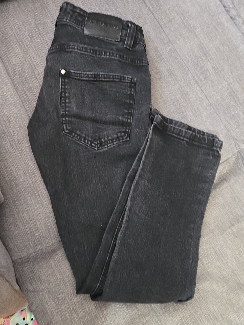 Men's Straight Black Jeans - Classic Straight Fit